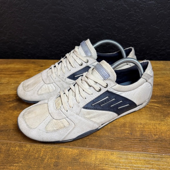 Diesel Paralex 00Y362 PR146 Grey Navy Leather Textile Sneakers Mens Size 9 - Picture 3 of 7